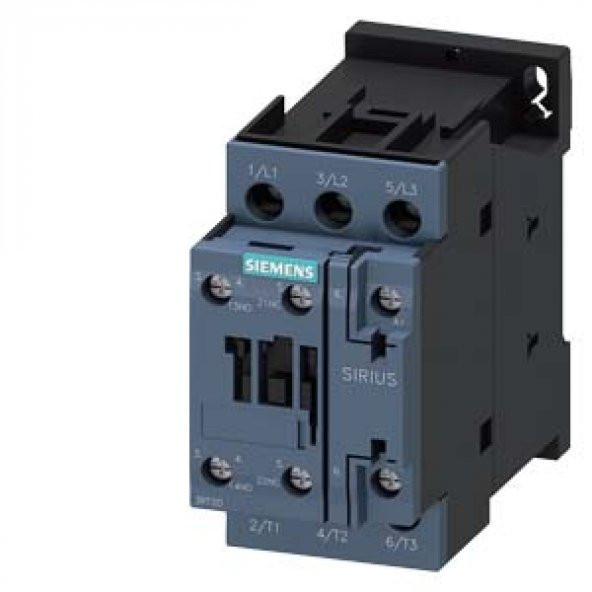 Sıemens Sırıus Kontaktör, Ac 230V Bobinli, 5,5 Kw, 1No+1Nc