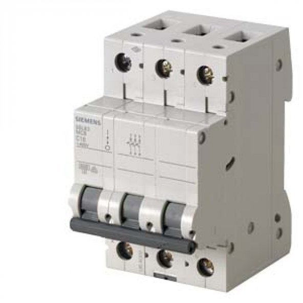 Siemens,5Sl6325-7Ya 25A, 3 Fazlı, >N< Otomat,  6Ka, C Tipi,sigorta