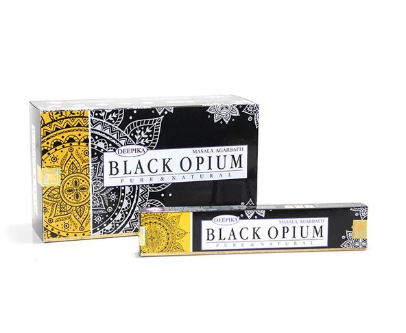 KENPAZAR Deepika Black Opium Aromalı Tütsü 240 Adet Çubuk Tütsü