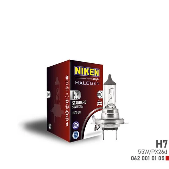 NIKEN H7 55W HALOJEN AMPUL PX26d 12V