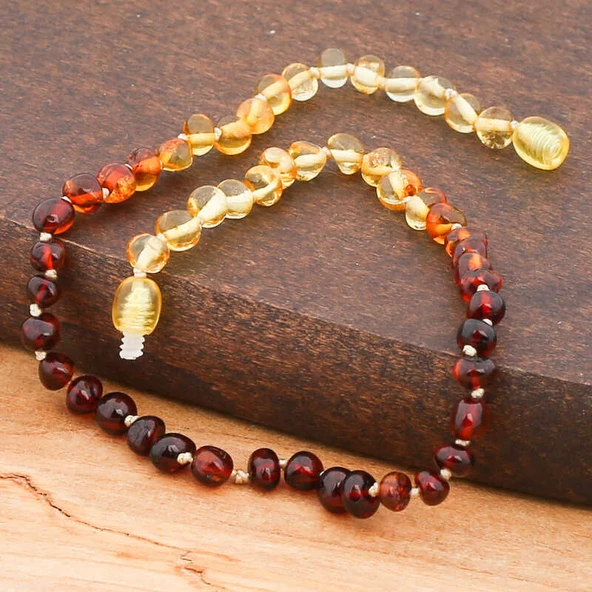 KENPAZAR Bebek Damla Kehribar Diş Kolye - 4