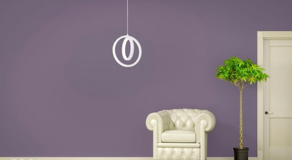 Eray Aydınlatma 1909-1 Beyaz Tekli Led Avize - Resim 2