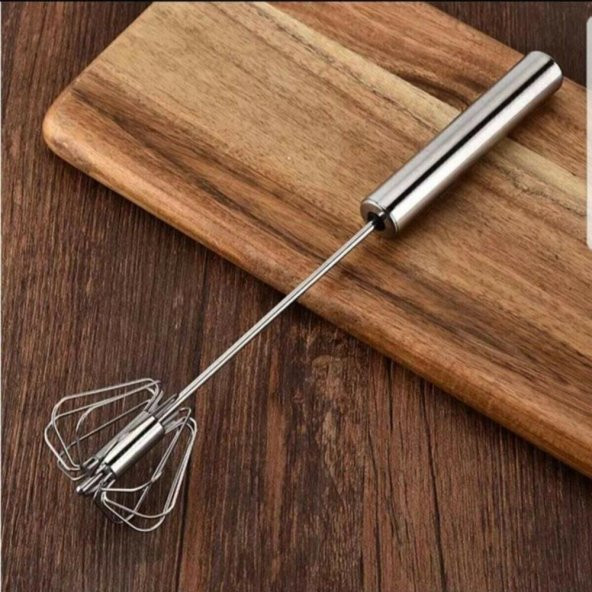 Hometarz Basmalı Çırpıcı Karıştırıcı Otomatik İnox Çelik 31 CM - 2