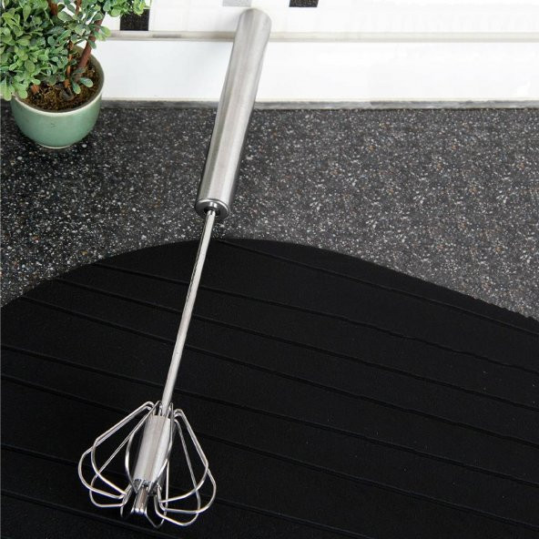 Hometarz Basmalı Çırpıcı Karıştırıcı Otomatik İnox Çelik 31 CM