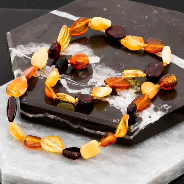 KENPAZAR Bebek Damla Kehribar Diş Kolye - 2