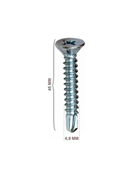STD YHB MATKAP UÇLU VİDA 4,8*45MM