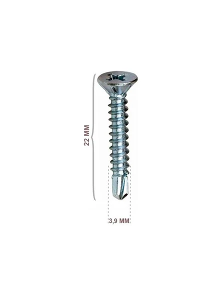 STD YHB MATKAP UÇLU VİDA 3,9*22MM