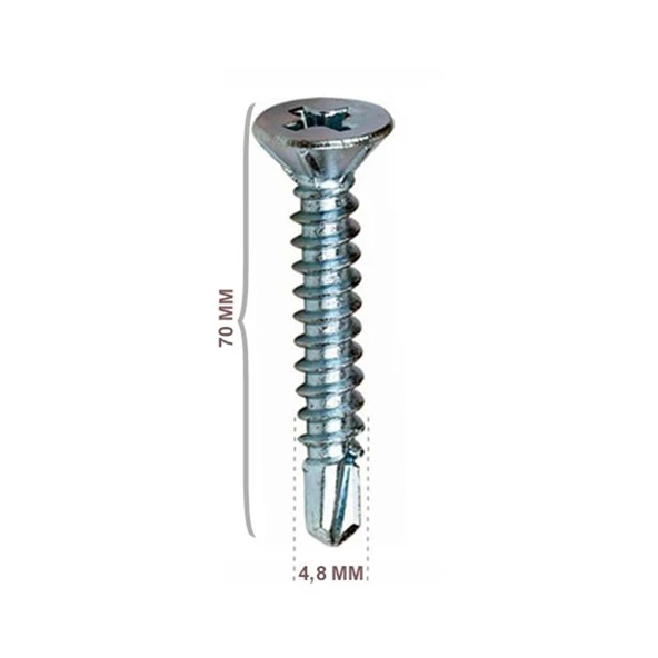 GENCAY MATKAP UÇLU VİDA 4,8*70MM