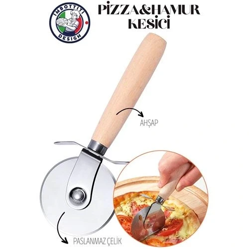 4 ADET Hamur ve Pizza Kesici Çelik Imbottiti Design 718366