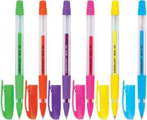 Neon Jel Kalem 6 Renk Fosforlu Pensan 6 Renk Neon Jel Kalem Pensan My King Neon Gel - 2
