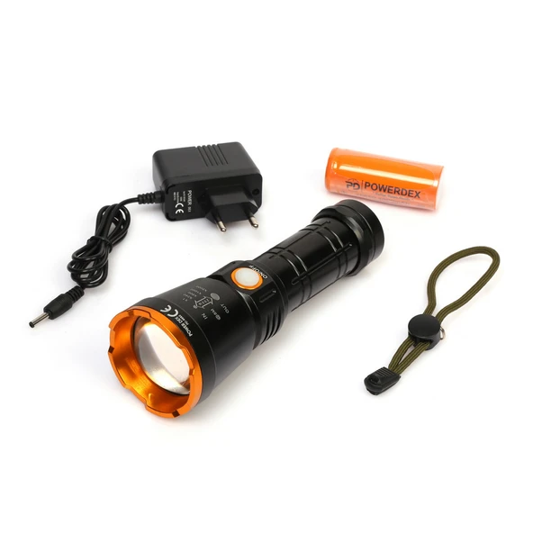 Powerdex PD-6682 15Watt Süper LED Profesyonel Şarjlı El Feneri ürün görseli 1