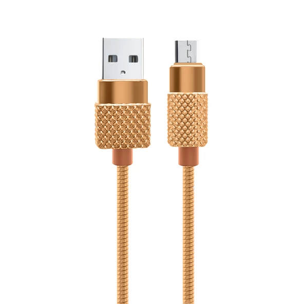 Powermaster 2372 Micro USB Metal Şarj ve Data Kablosu 1mt 3A - 2