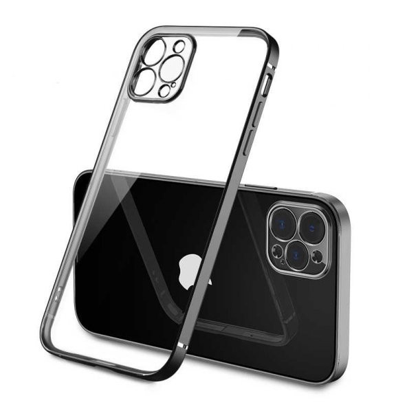 iPhone 12 Pro Max Kılıf Gbox Matte Electroplated Silikon - 12