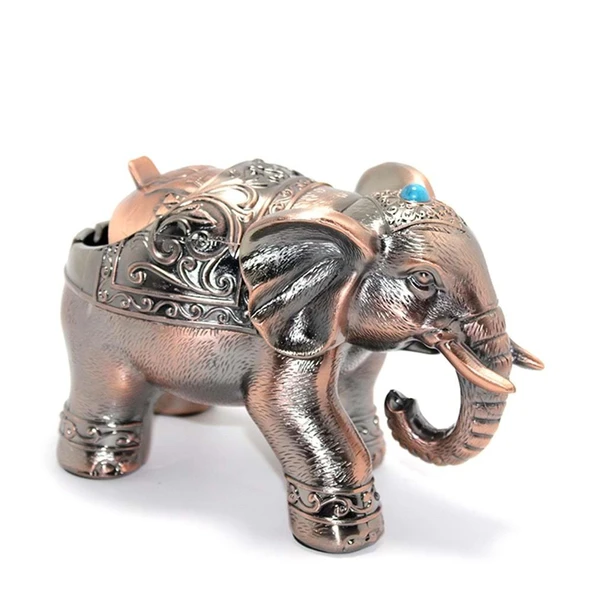 KENPAZAR Metal Fil Figürlü Küllük Dekoratif Hediyelik - 2