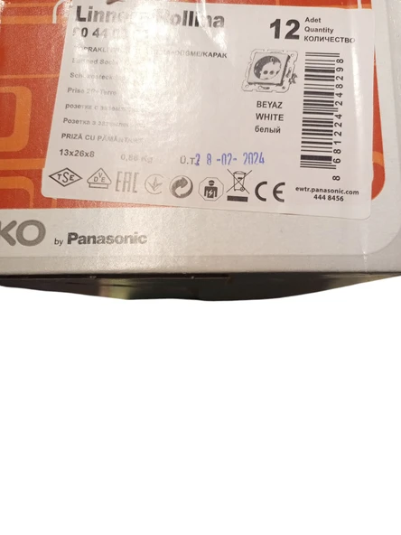 Viko Linnera Topraklı Priz Beyaz Çerçeve Dahil 90440008 - 5