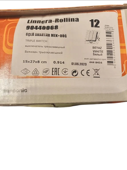 Viko Linnera Üçlü Anahtar Beyaz 90440068 Çerçeve Dahil - 5