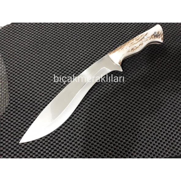 Kukri El İşçiliği 33cm 4mm 4134 Çelik Geyik Boynuzu - 2