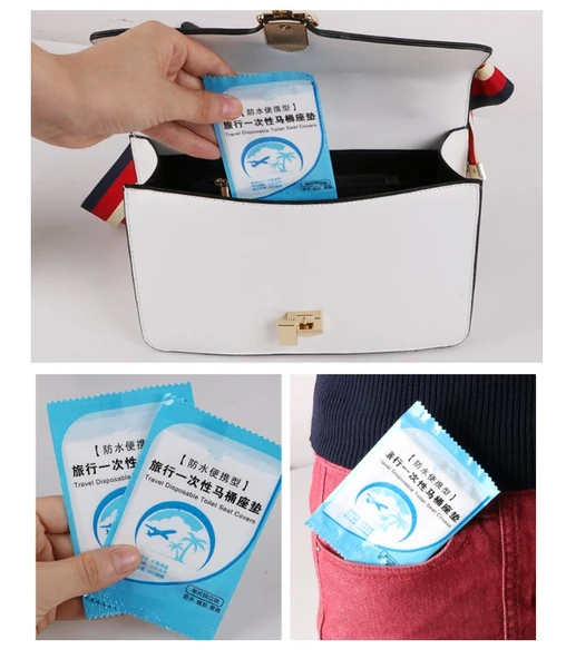 KENPAZAR Hijyenik Tek Kullanımlık Klozet Kapağı Poşeti 50 Adet - 4