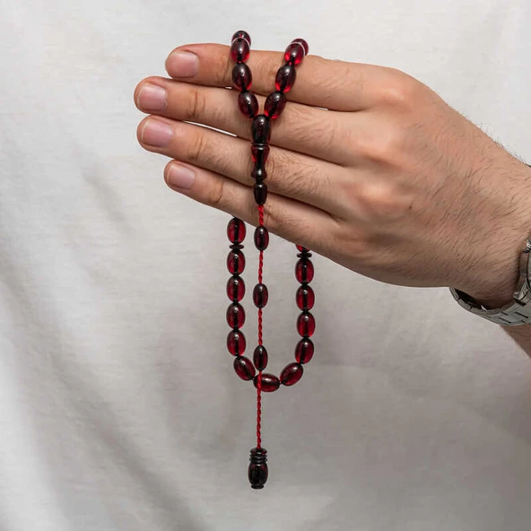 KENPAZAR Sıkma Kehribar Tesbih