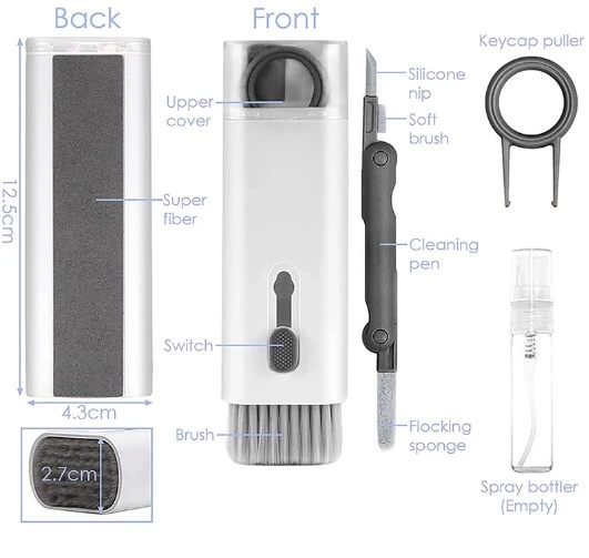 KENPAZAR Çok Fonksiyonlu 7 Parça Klavye Ekran Kulaklık Temizleme Kiti - 5