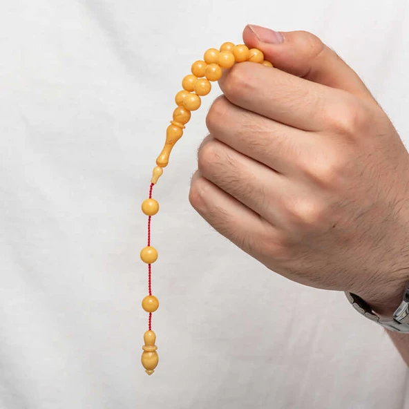 KENPAZAR Yuvarlak Sıkma Kehribar Tesbih - 2