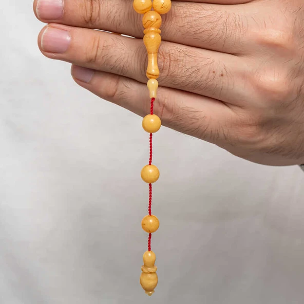 KENPAZAR Yuvarlak Sıkma Kehribar Tesbih - 3