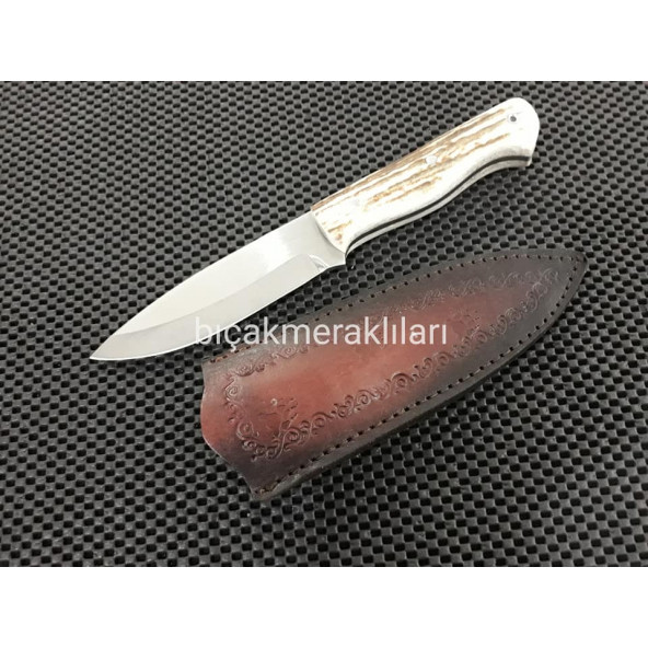 El İşçiliği Av Bıçağı Geyik Boynuzu 24cm - 2