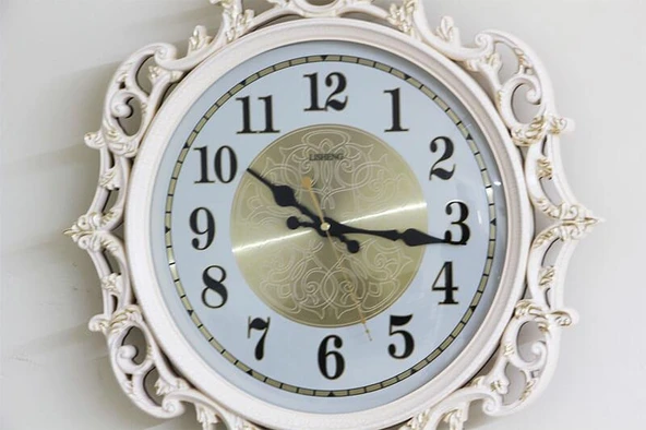 KENPAZAR Sarkaçlı Duvar Saati Ferforje Desenli Hediyelik Duvar Saati - 2