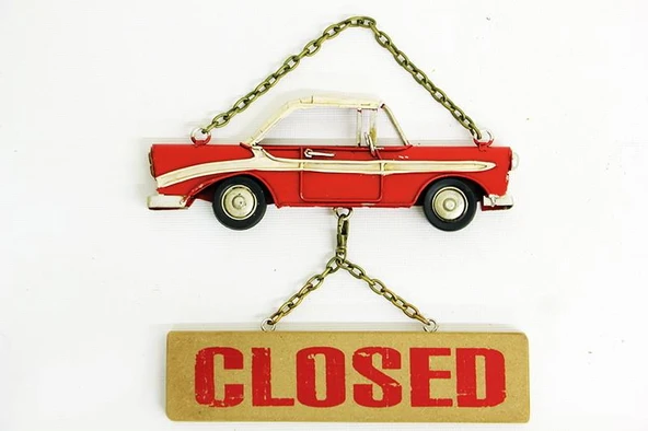 KENPAZAR Dekoratif Metal Kapı Yazısı Araba Vintage Dekoratif Hediyelik ürün görseli