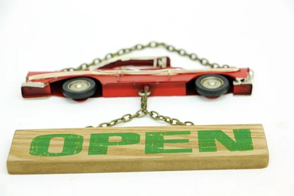 KENPAZAR Dekoratif Metal Kapı Yazısı Araba Vintage Dekoratif Hediyelik - Resim 3