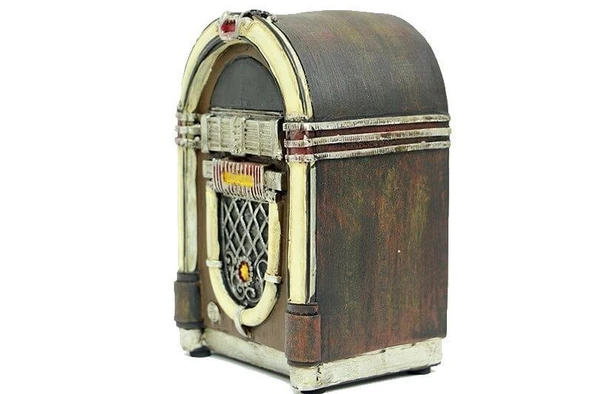KENPAZAR Müzik Kutusu Siyah Polyester Dekoratif Hediyelik - 2