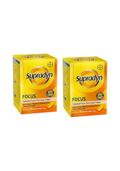Supradyn Energy Focus 30 Tablet 2 Adet
