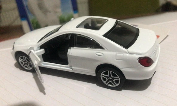 Oyuncak Metal Model Araba Açılır Kapı 1/36 Çek Bırak Beyaz Bentley - 4