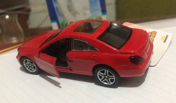 Oyuncak Metal Model Araba Açılır Kapı 1/36 Çek Bırak Kırmızı Bentley - 3