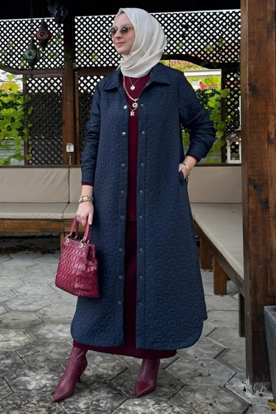 Kapitone Kap Lacivert - 9