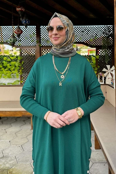 Sevda Triko Tunik Zümrüt - 2