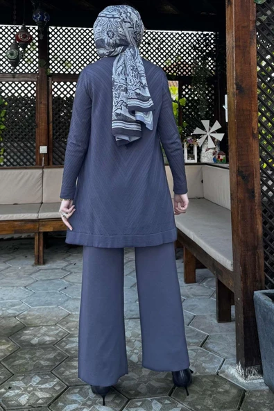 Damla Triko Tunik Antrasit - 6