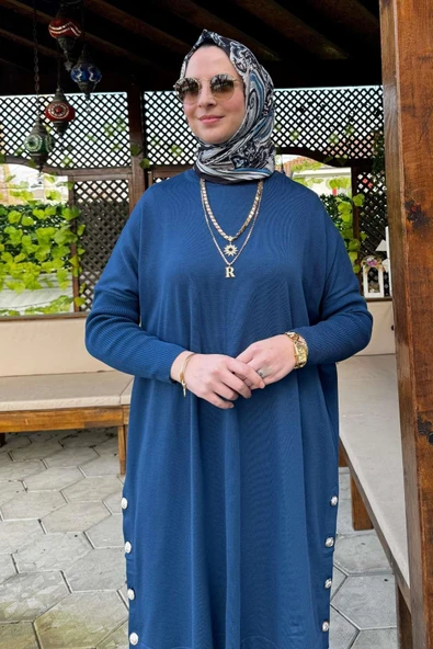 Sevda Triko Tunik İndigo - 2