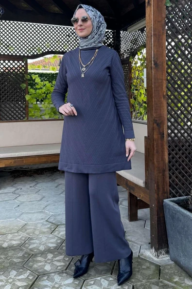 Damla Triko Tunik Antrasit