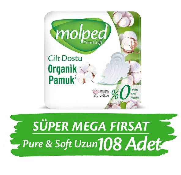 Molped Pure&Soft Uzun Süper Mega 108 Adet