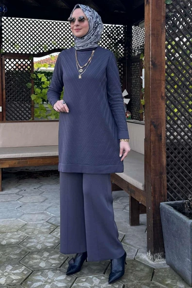 Damla Triko Tunik Antrasit - 4