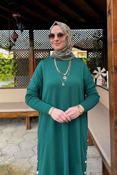 Sevda Triko Tunik Zümrüt - 4