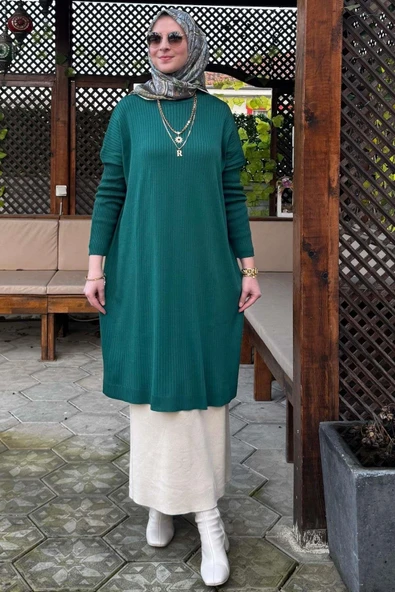Dora Triko Tunik Zümrüt - 6