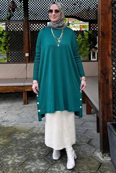 Sevda Triko Tunik Zümrüt - 3