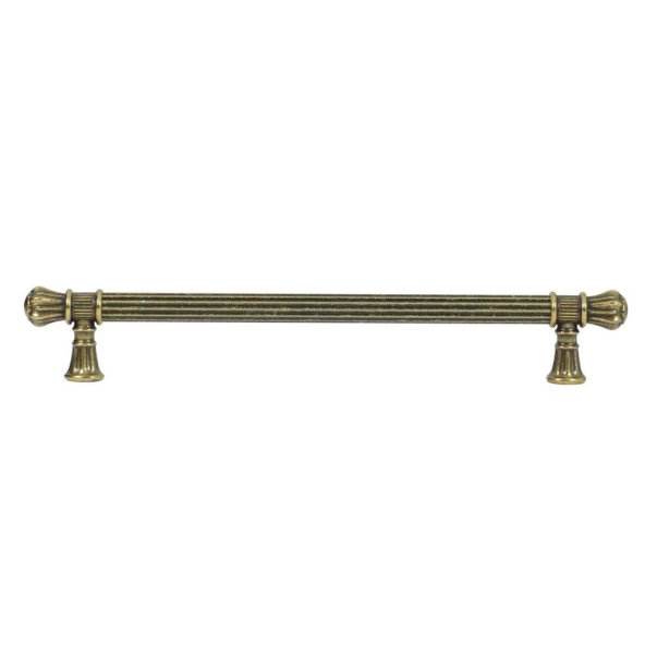 Akbatı Çekmece Dolap Kapak Kulpu Kulbu 192 mm Antik Sarı Rustik Metal Kulp (4 ADET) - Resim 4