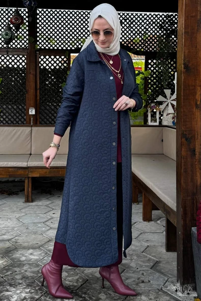 Kapitone Kap Lacivert - 10