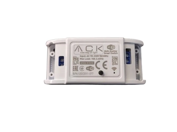 ACK WiFi Röle Akıllı Anahtar Switch Wi-Fi ile Uzaktan Smart Kontrol 90-230v 10A IP20 - 6