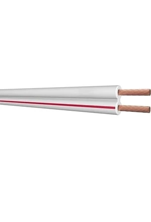 HÜNKA 0.75 BEYAZ Bitişik Kordon Kablo Kırmızı Kodlu (500 mt lik Makara) 1mt Fiyatı