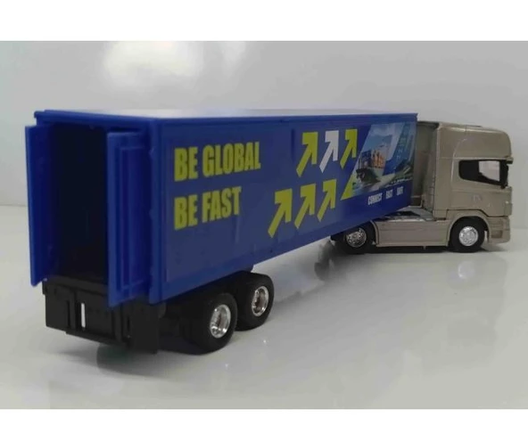 Oyuncak Metal Model Scania Dorseli Tır Gold Metalik Kafa 1 / 64 - 5
