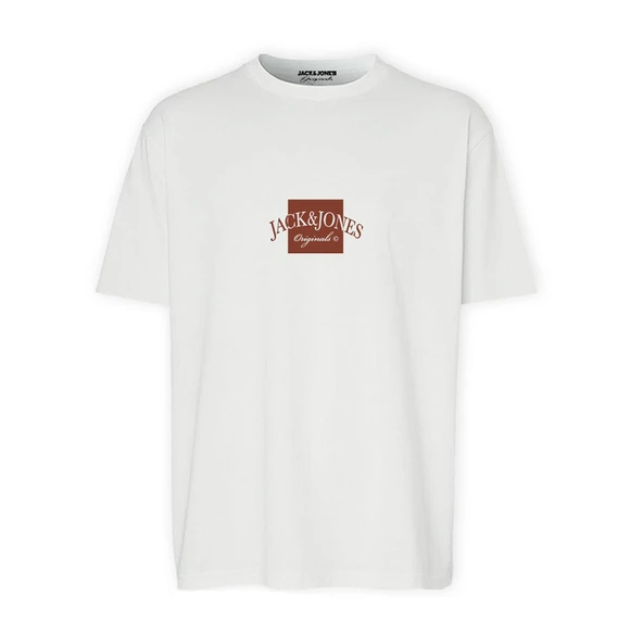 Jack & Jones 12277888 Jorboston Tee Ss Crew Neck Fst Beyaz